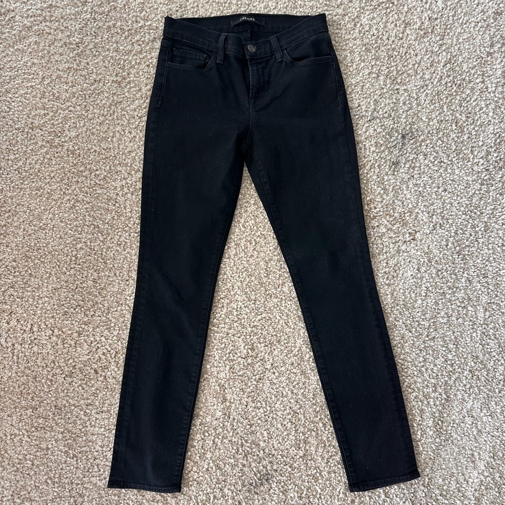 J Brand Black Denim Jeans - skinny, size 25
